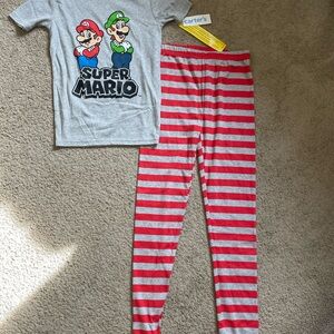 Carter's Super Mario Pajama Set - Gray and Red